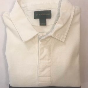 J. Crew Men’s Rugby Shirt Striped Navy White Large